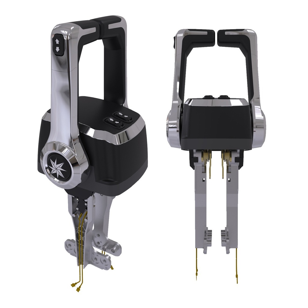 [306742-BLA] SEASTAR XTREME TOP MOUNT TWIN LEVER CONTROL W/TRIM TILT (306742)