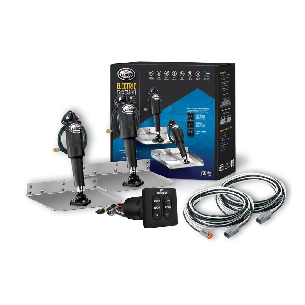 [312432-BLA] LENCO COMPLETE STANDARD TRIM TAB KIT 9"X12" STD (312432)