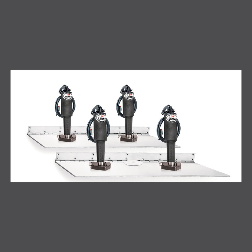 [312488-BLA] LENCO SUPER STRONG TRIM TAB KIT 16"X30" 12V (312488)
