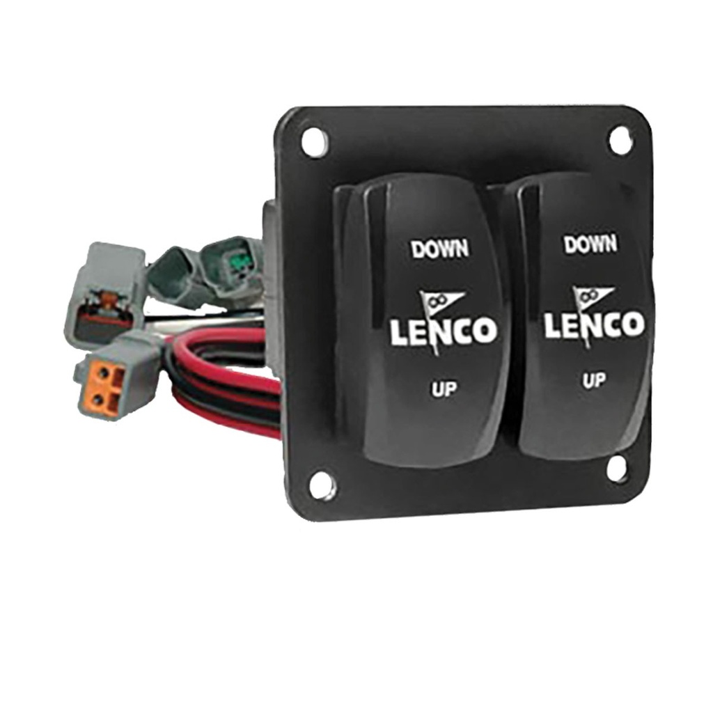 [312800-BLA] LENCO DOUBLE ROCKER SWITCH KIT (312800)