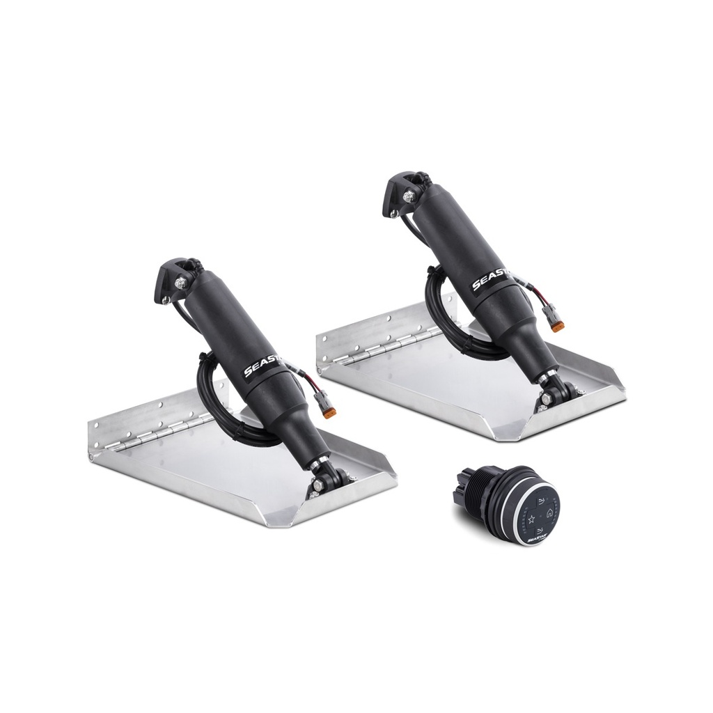 [313112-BLA] SEASTAR EDGE MOUNT TRIM TAB KIT 11.5" 2.25" STROKE 12" X 9" (313112)