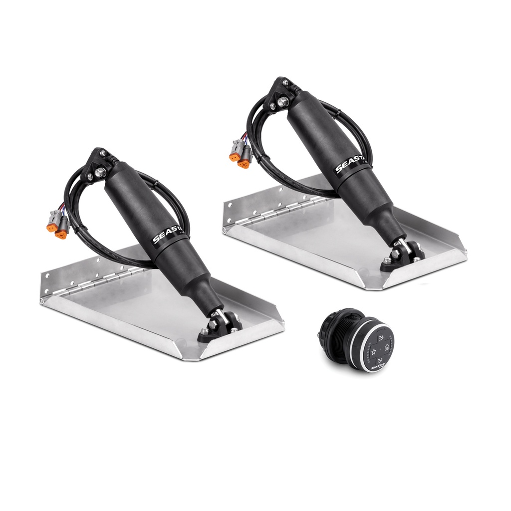 [313166-BLA] SEASTAR OPTIMUS ADAPTIVE 11.5" EDGE MNT TRIM TAB KIT12"X12" (313166)