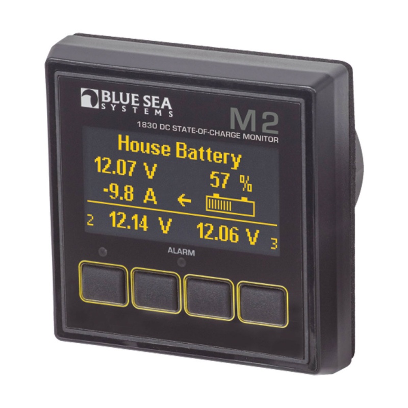 [BS-1830-BLA] BLUE SEA M2 MONITOR STATE OF CHARGE DC (BS-1830)