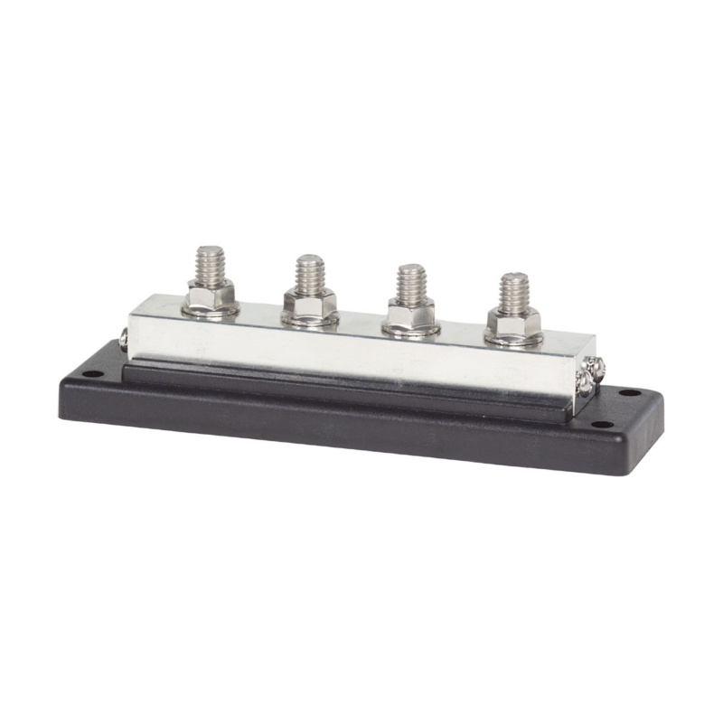 [BS-2104-BLA] BLUE SEA POWERBAR 600A COMMON BUSBAR 4 STUD (BS-2104)