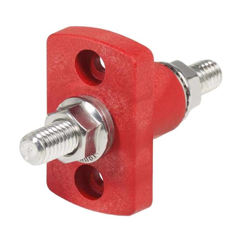 [BS-2204-BLA] BLUE SEA TERMINAL FEED THROUGH CONNECTOR 3/8" RED (BS-2204)