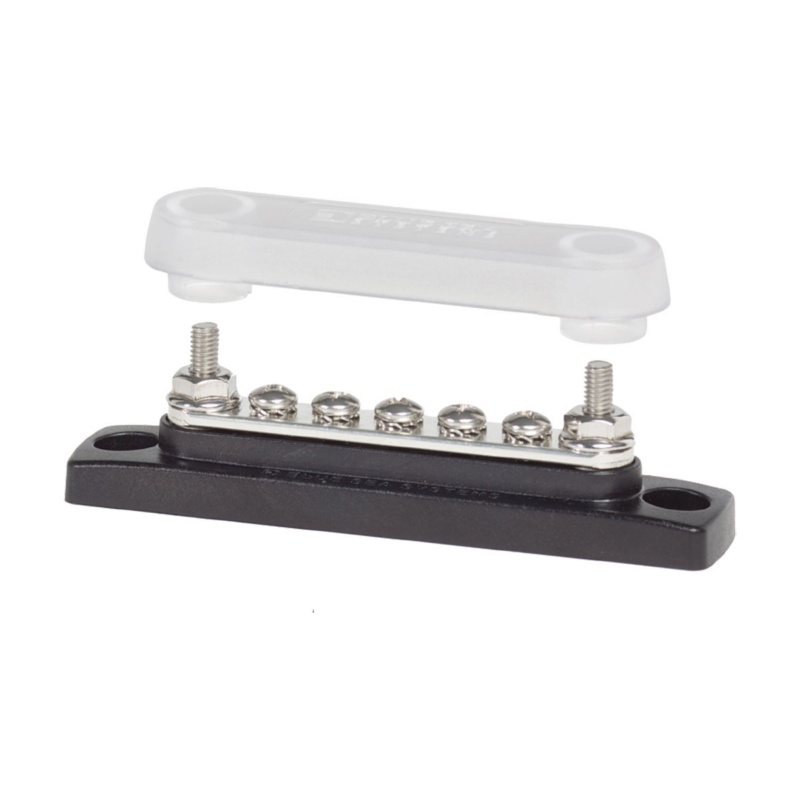 [BS-2314-BLA] BLUE SEA MINIBUS 100A COMMON BUSBAR 5 WAY 2 STUD W/COVER (BS-2314)