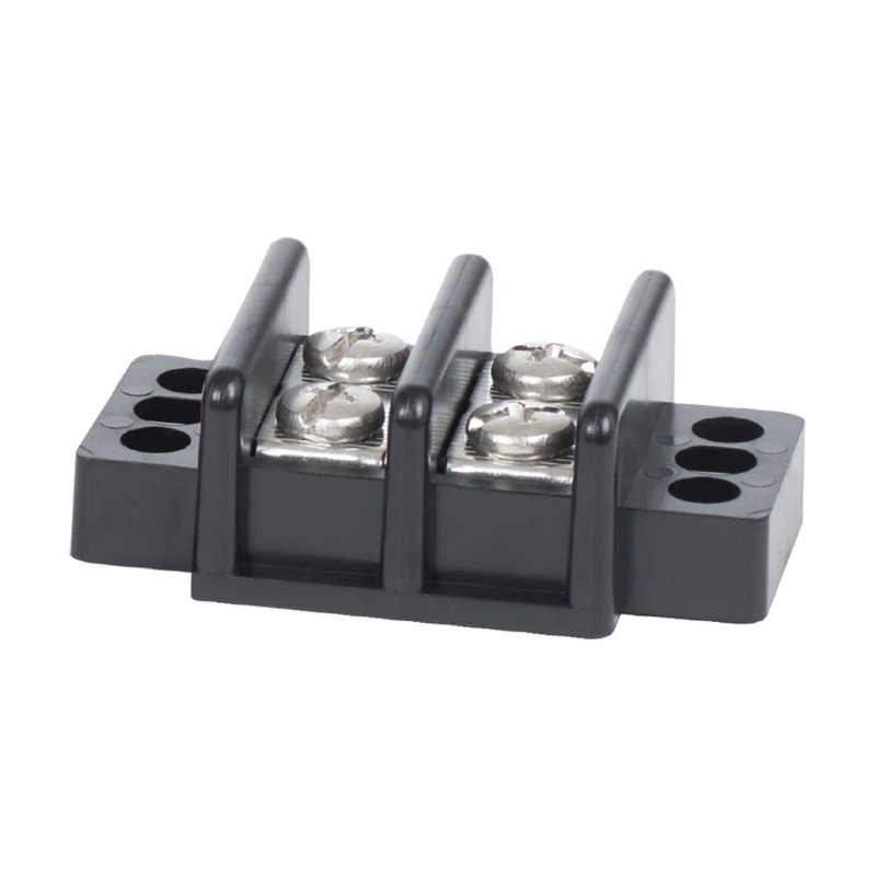 [BS-2502-BLA] BLUE SEA INSULATED TERMINAL BLOCK 30A 2 CIRCUIT (BS-2502)