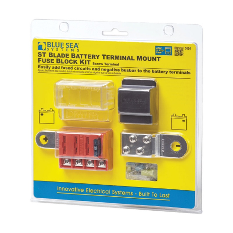 [BS-5024-BLA] BLUE SEA ST-BLADE BATTERY TERMINAL MOUNT FUSE BLOCK KIT (BS-5024)