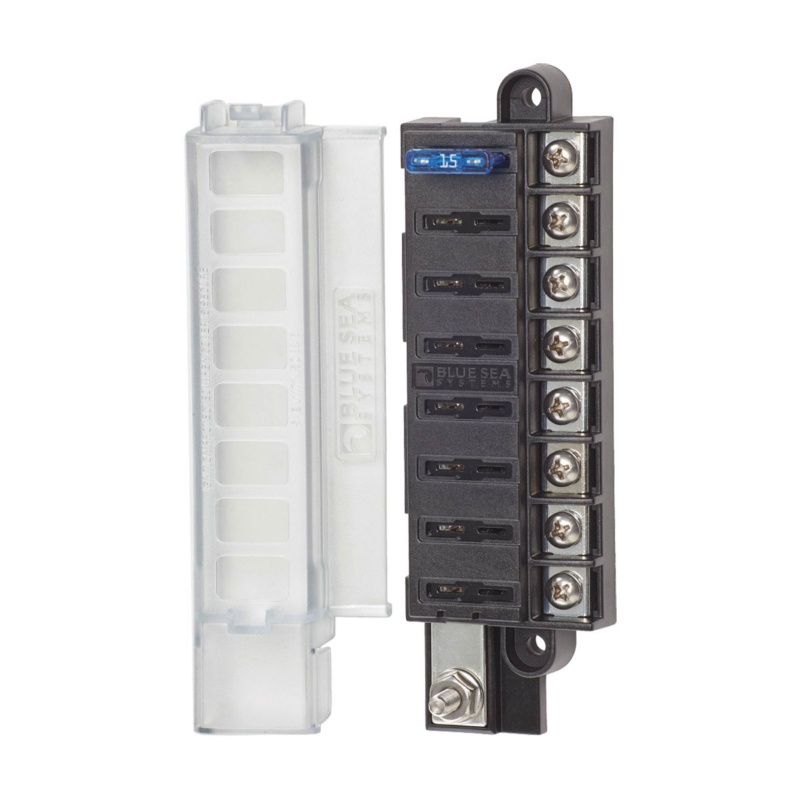 [BS-5046-BLA] BLUE SEA ST-BLADE COMPACT FUSE BLOCK & COVER 8 CIRCUIT (BS-5046)