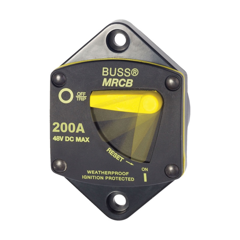 [BS-7049-BLA] BLUE SEA 187-SERIES CIRCUIT BREAKER 200A PANEL MOUNT (BS-7049)