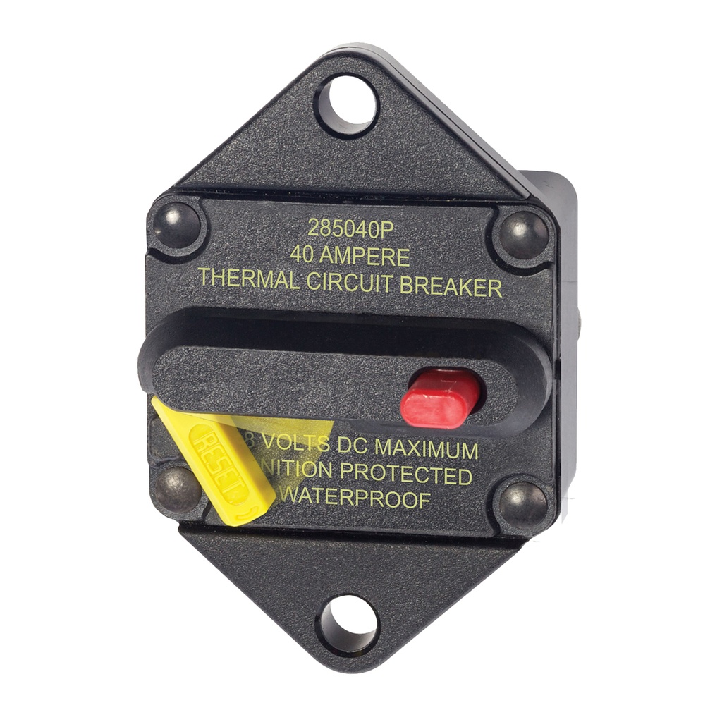 [BS-7082-BLA] BLUE SEA 285-SERIES CIRCUIT BREAKER 40A PANEL MOUNT (BS-7082)