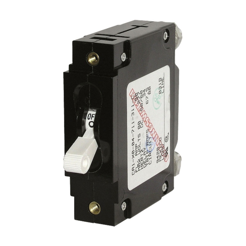 [BS-7250-BLA] BLUE SEA C-SERIES TOGGLE CIRCUIT BREAKER 100A SINGLEPOLE WHT (BS-7250)