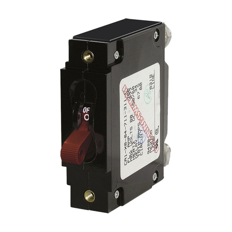 [BS-7250I-BLA] BLUE SEA C-SERIES TOGGLE CIRCUIT BREAKER 100A SINGLEPOLE RED (BS-7250I)