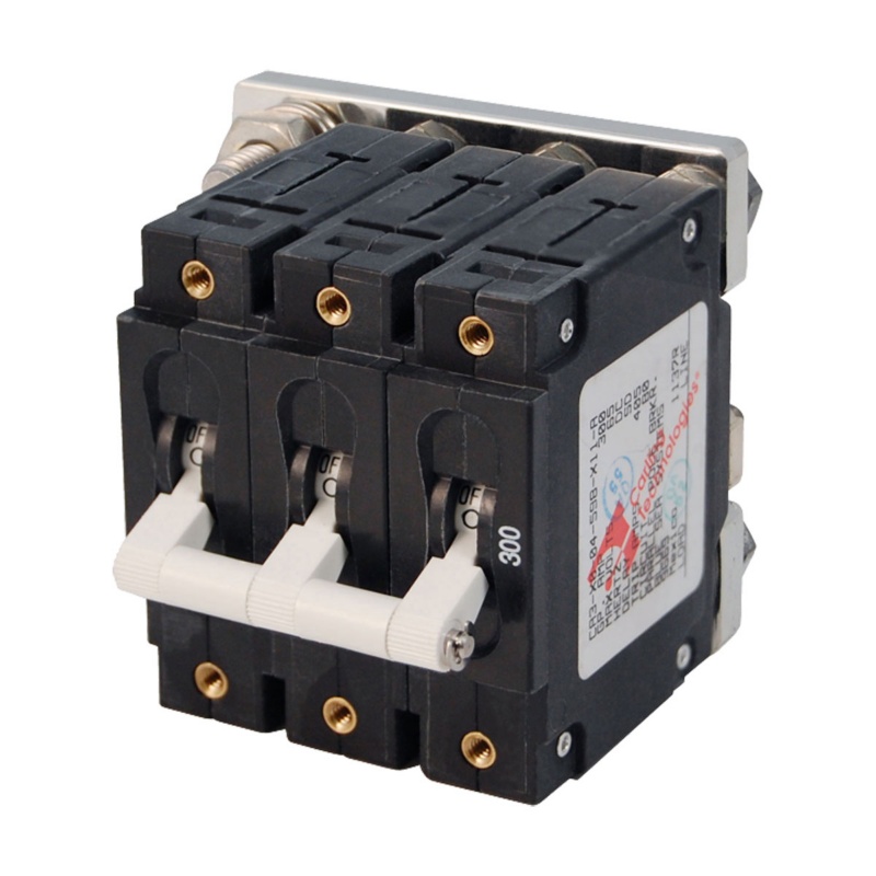 [BS-7271-BLA] BLUE SEA C-SERIES TOGGLE CIRCUIT BREAKER 300A DOUBLEPOLE WHT (BS-7271)