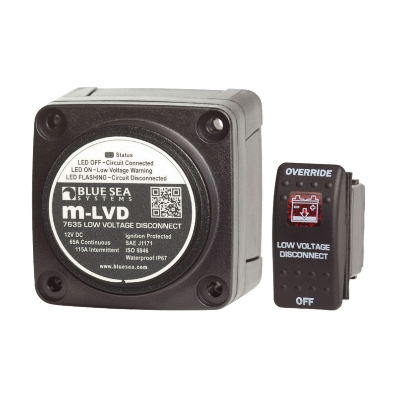 [BS-7635-BLA] BLUE SEA SYSTEMS M-LVD LOW VOLTAGE DISCONNECT (BS-7635)