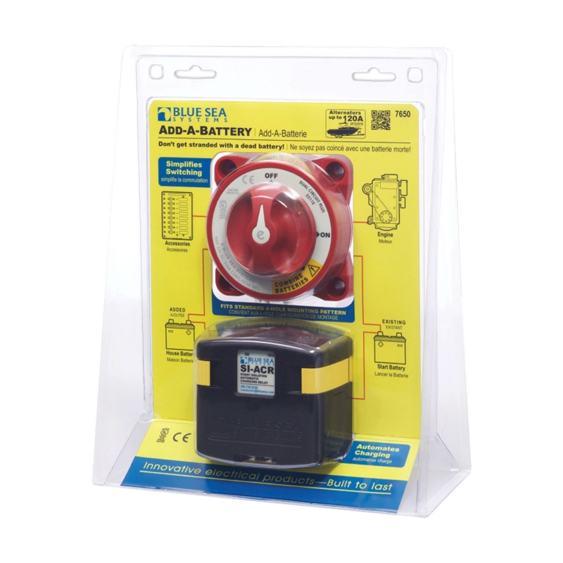 [BS-7650-BLA] BLUE SEA SYSTEMS ADD A BATTERY KIT (BS-7650)