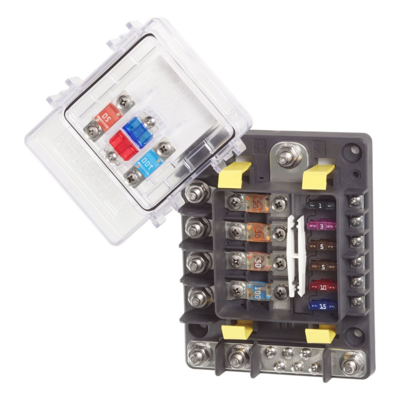 [BS-7748B-BLA] BLUE SEA SAFETYHUB 150 FUSE BOCK (BS-7748B)