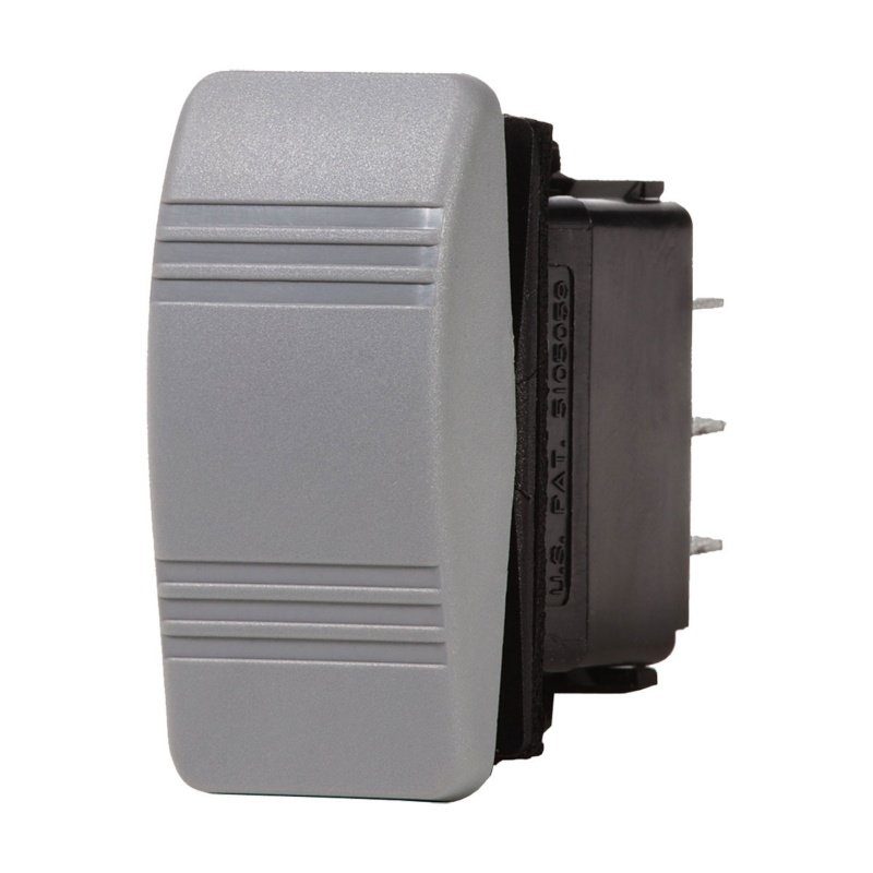 [BS-8222-BLA] BLUE SEA CONTURA III SWITCH (ON)-OFF-(ON) DPDT GREY (BS-8222)