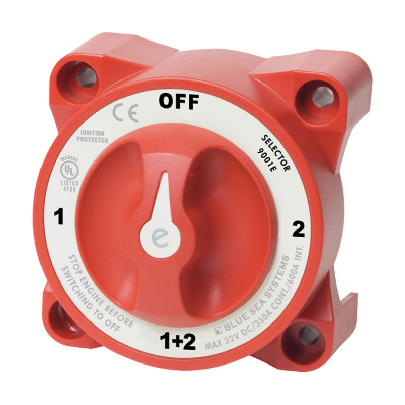 [BS-9001EB-BLA] BLUE SEA E SERIES BATTERY SWITCH BULK 4 POSITION (BS-9001EB)