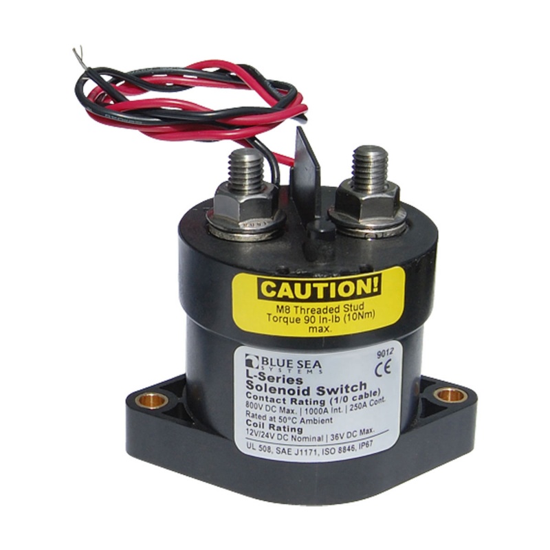[BS-9012-BLA] BLUE SEA L SERIES SOLENOID SWITCH (BS-9012)