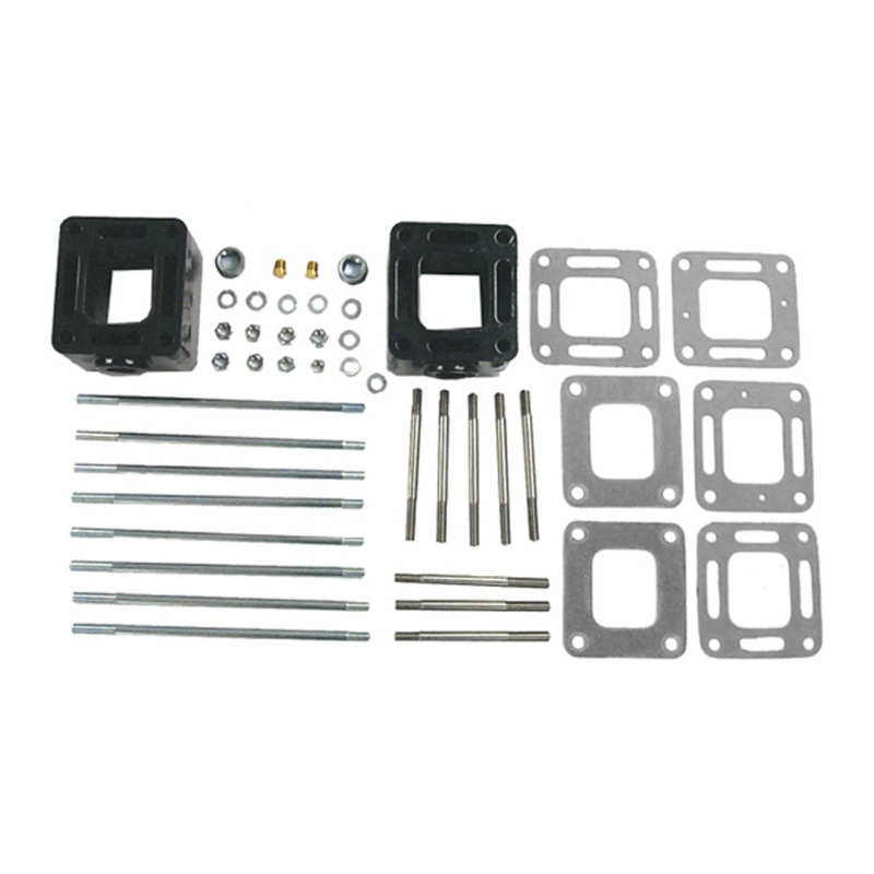 [S18-1908K-BLA] SIERRA SPACER KIT MERCRUISER EXHAUST ELBOW 3" (S18-1908K)