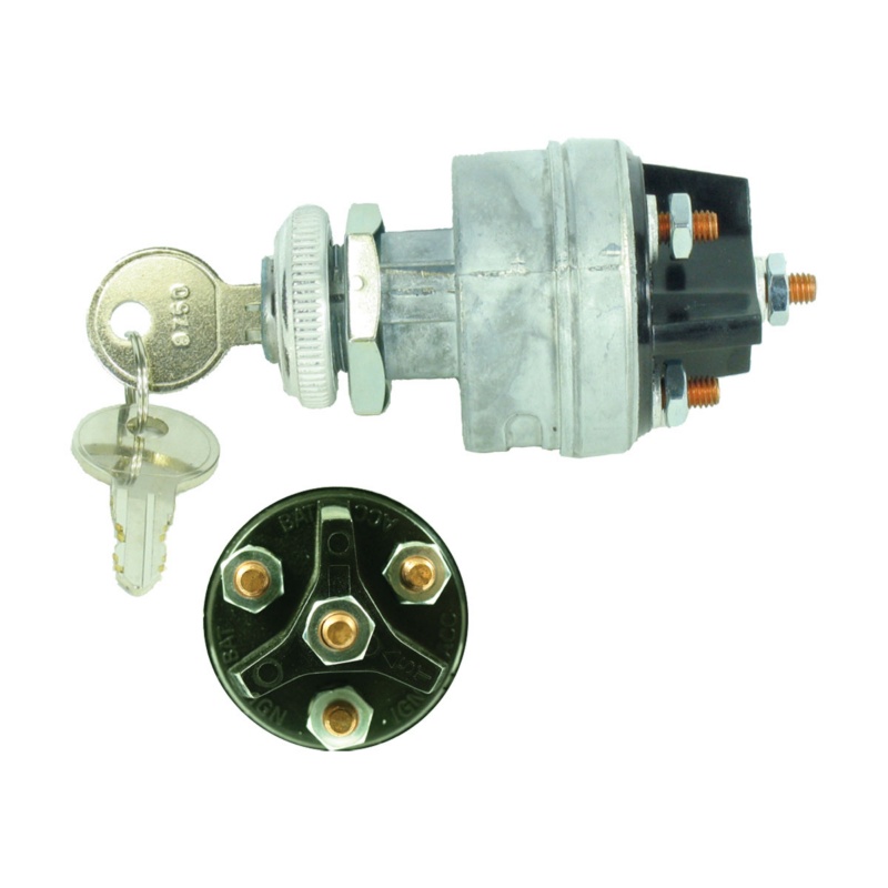 [UN12140-BLA] SIERRA IGNITION SWITCH DIE CAST 4 POSITION 12V (UN12140)
