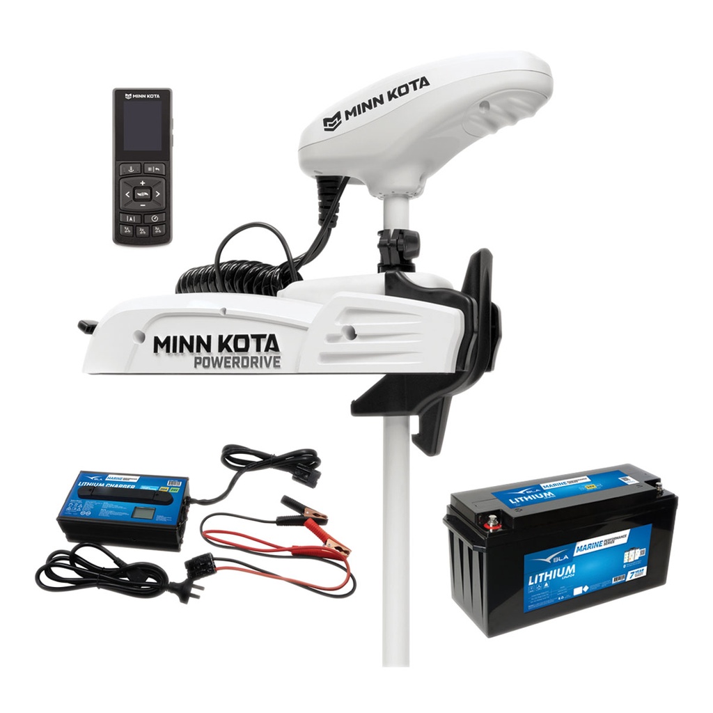 [604106LP75-BLA] MINN KOTA RT POWERDRIVE 70LB 54" 24V 75AH LITHIUM & CHARGER (604106LP75)