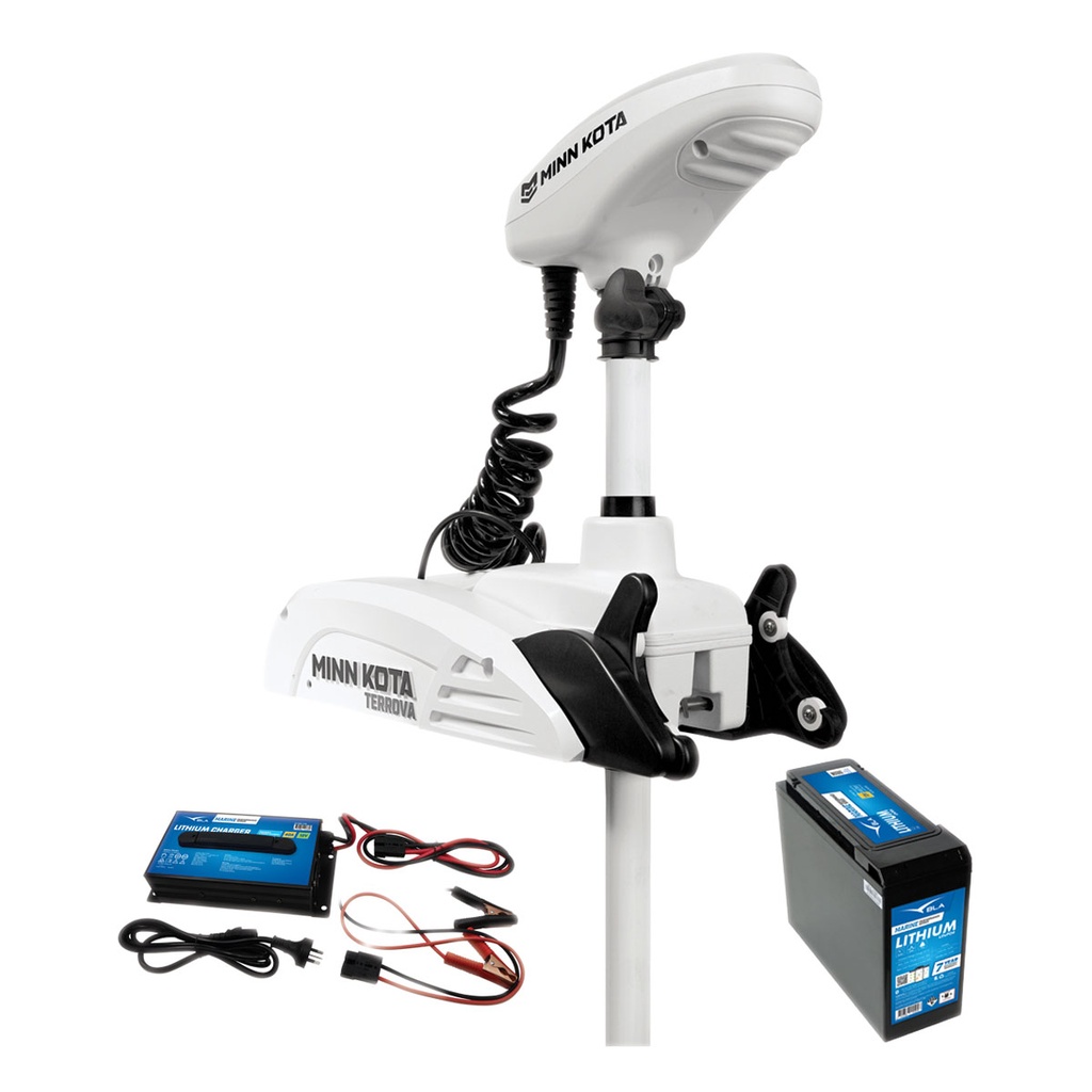 [604110LP50-BLA] MINN KOTA RT TERROVA 55LB 54" 12V 50AH LITHIUM & CHARGER (604110LP50)