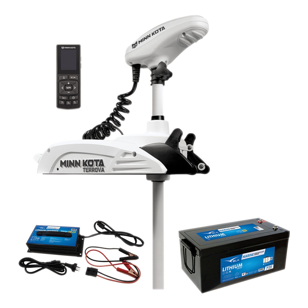 [604116LP100-BLA] MINN KOTA RT TERROVA 112LB 72" 36V 100AH LITHIUM & CHARGER (604116LP100)