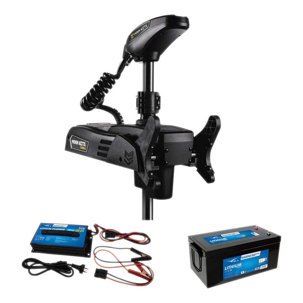 [604125LP100-BLA] MINN KOTA RT TERROVA QUEST 87" BLACK 100AH LITHIUM & CHARGER (604125LP100)