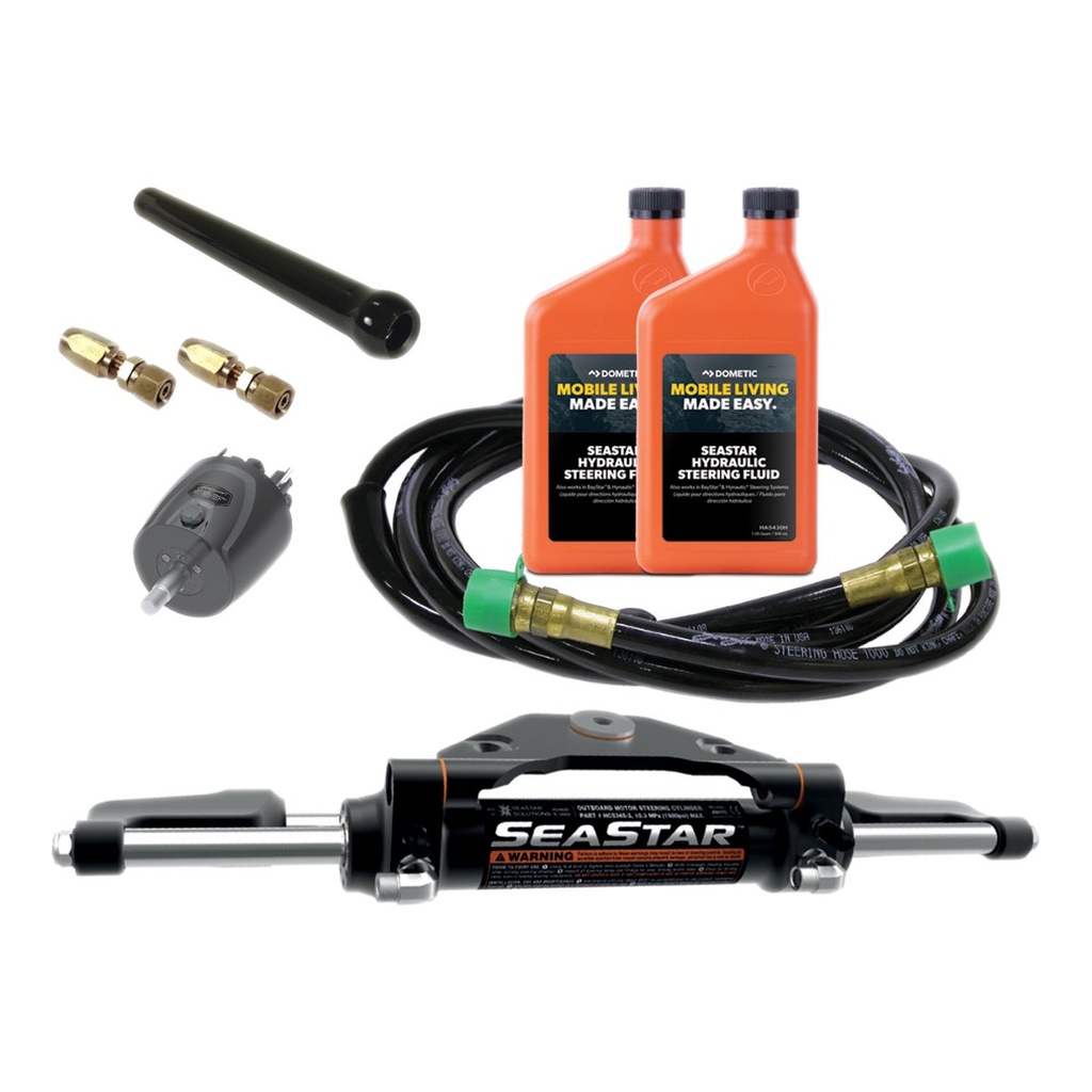 [291604-BLA] SEASTAR SUZ/YAM/BRP F/MOUNT ADJUSTABLE O/B HOSE STEER KIT (291604)