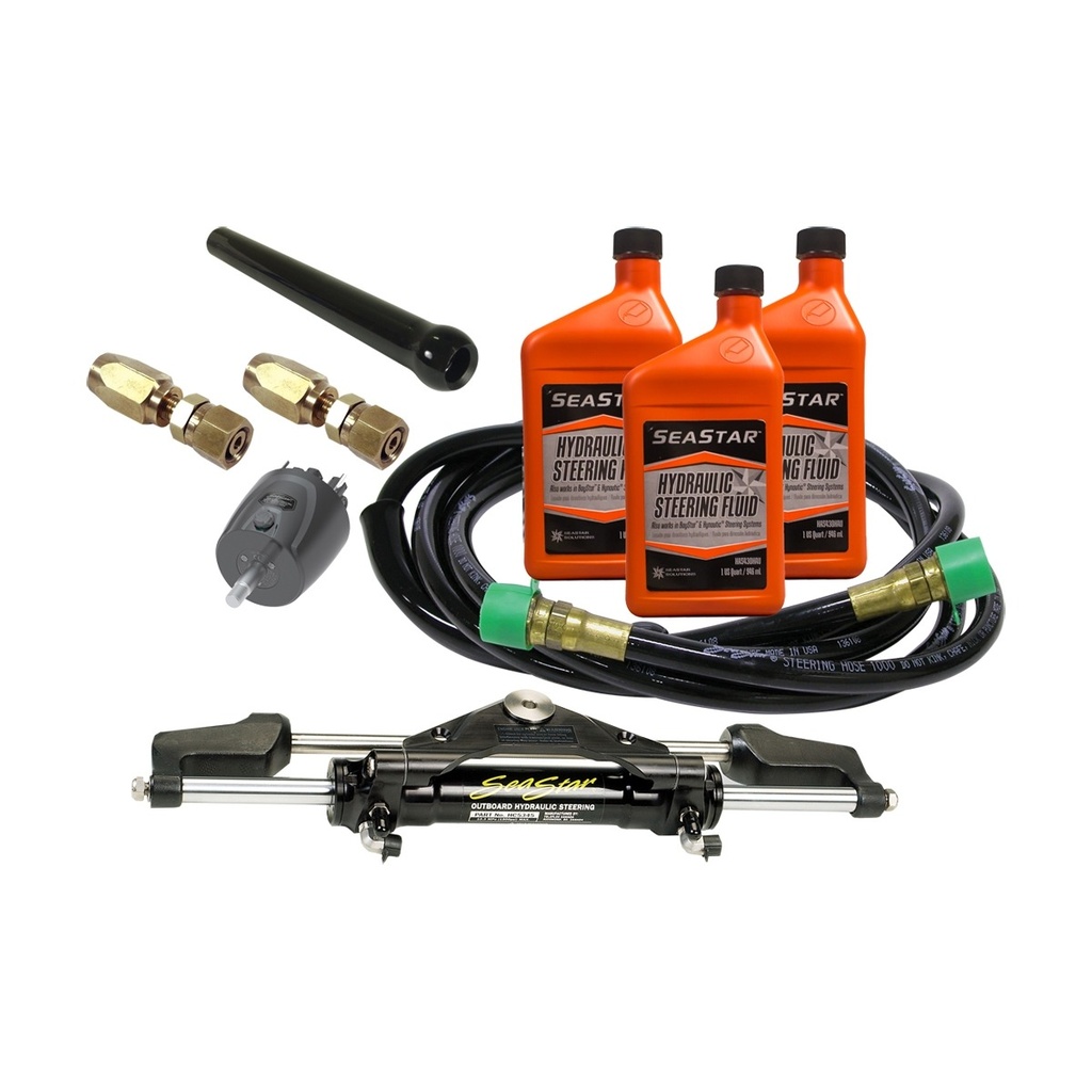 [291830-BLA] SEASTAR TOURNAMENT FRONT MOUNT OUTBOARD HOSE STEER KIT 50FT (291830)