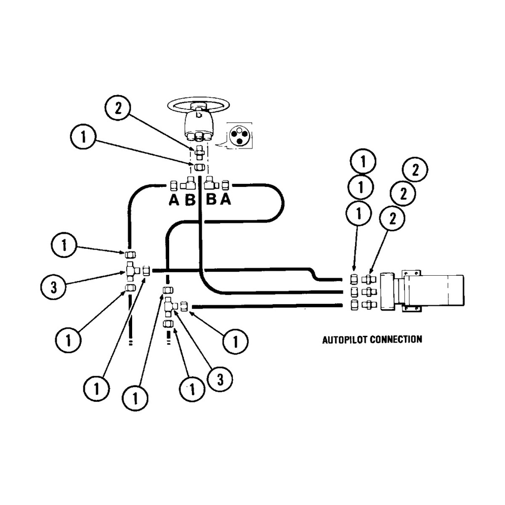 [293604-BLA] SEASTAR ADD A STATION/PILOT KIT NYLON HOSE (293604)