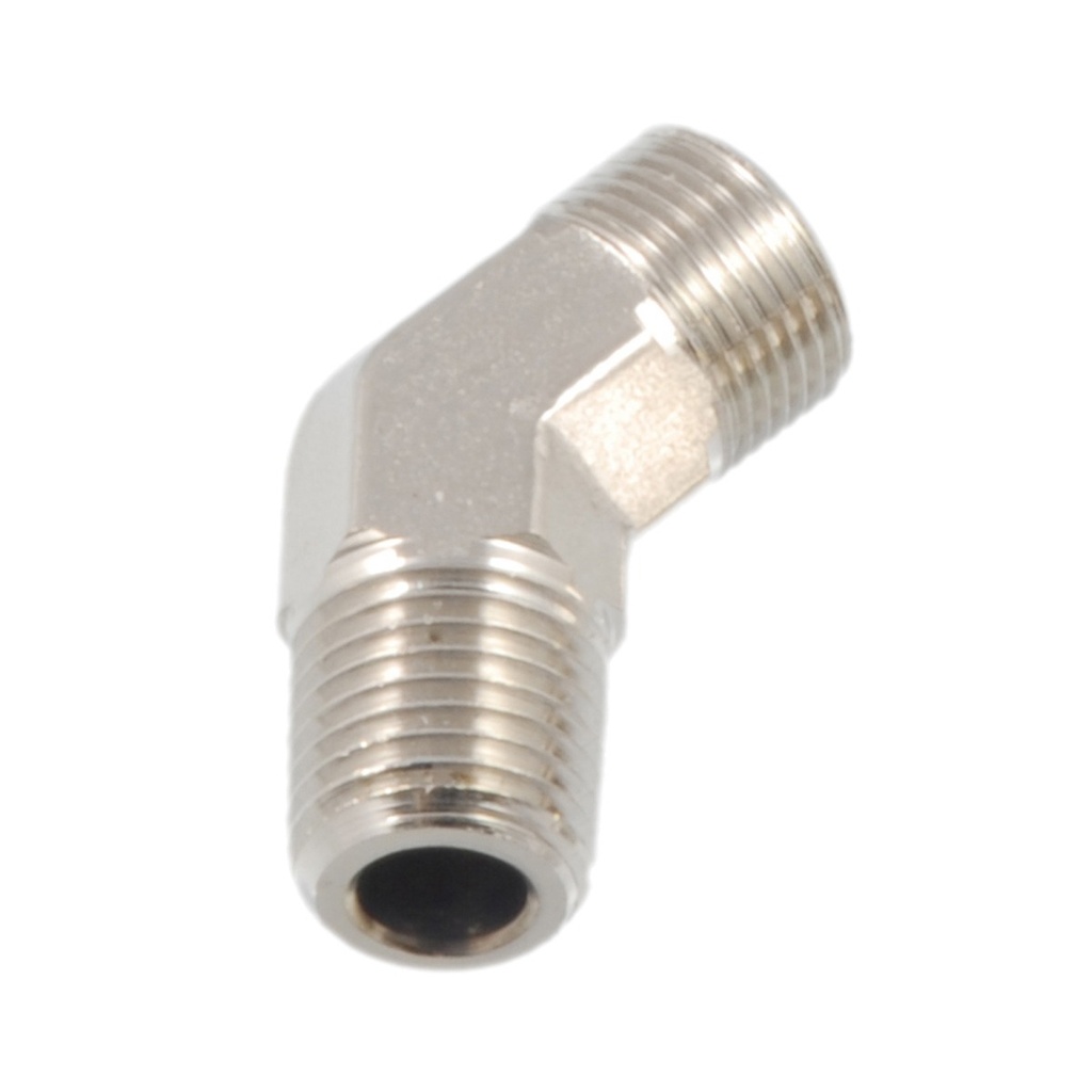 [293607-BLA] SEASTAR CHROMED BRASS ELBOW FITTING 45° 1/4"NPT-3/8"TUBE (293607)