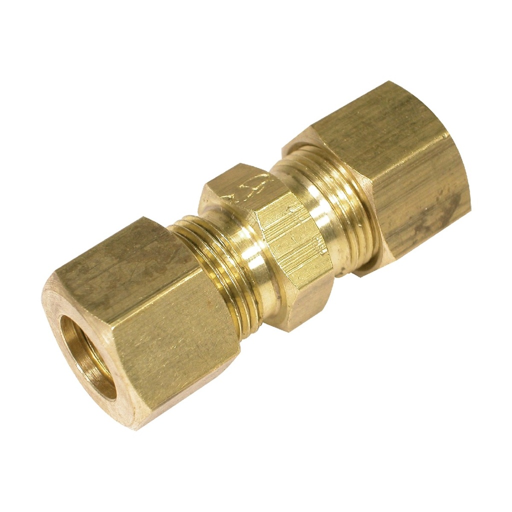[293612-BLA] RELIANCE BRASS UNION COUPLING FITTING 3/8" TUBE-3/8" TUBE (293612)