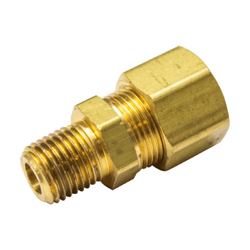 [293625-BLA] RELIANCE BRASS CONNECTOR FITTING 1/4"NPT-1/2"TUBE (293625)