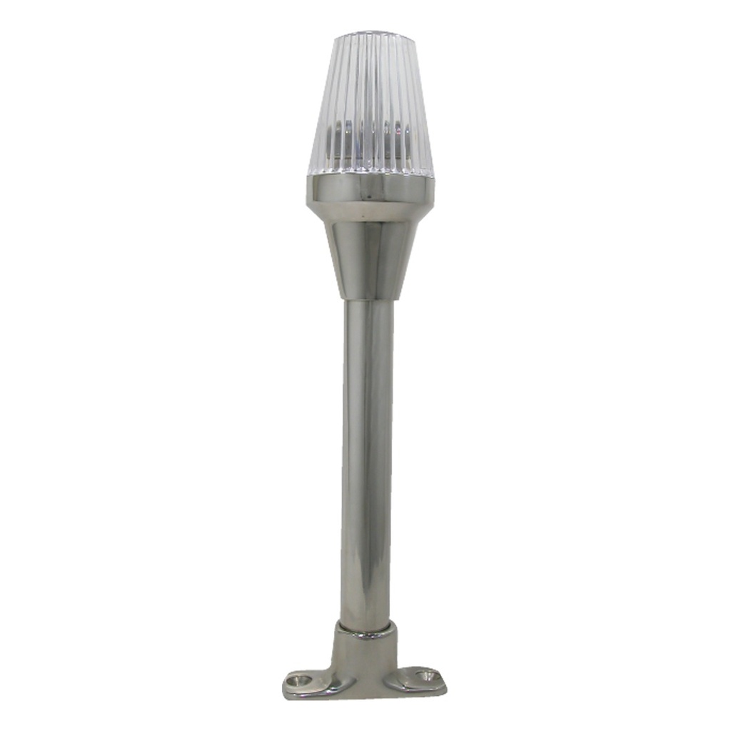 [121312-BLA] MARINE TOWN NAV LIGHT POLE 360° FIXED 150MM HIGH S/S (121312)