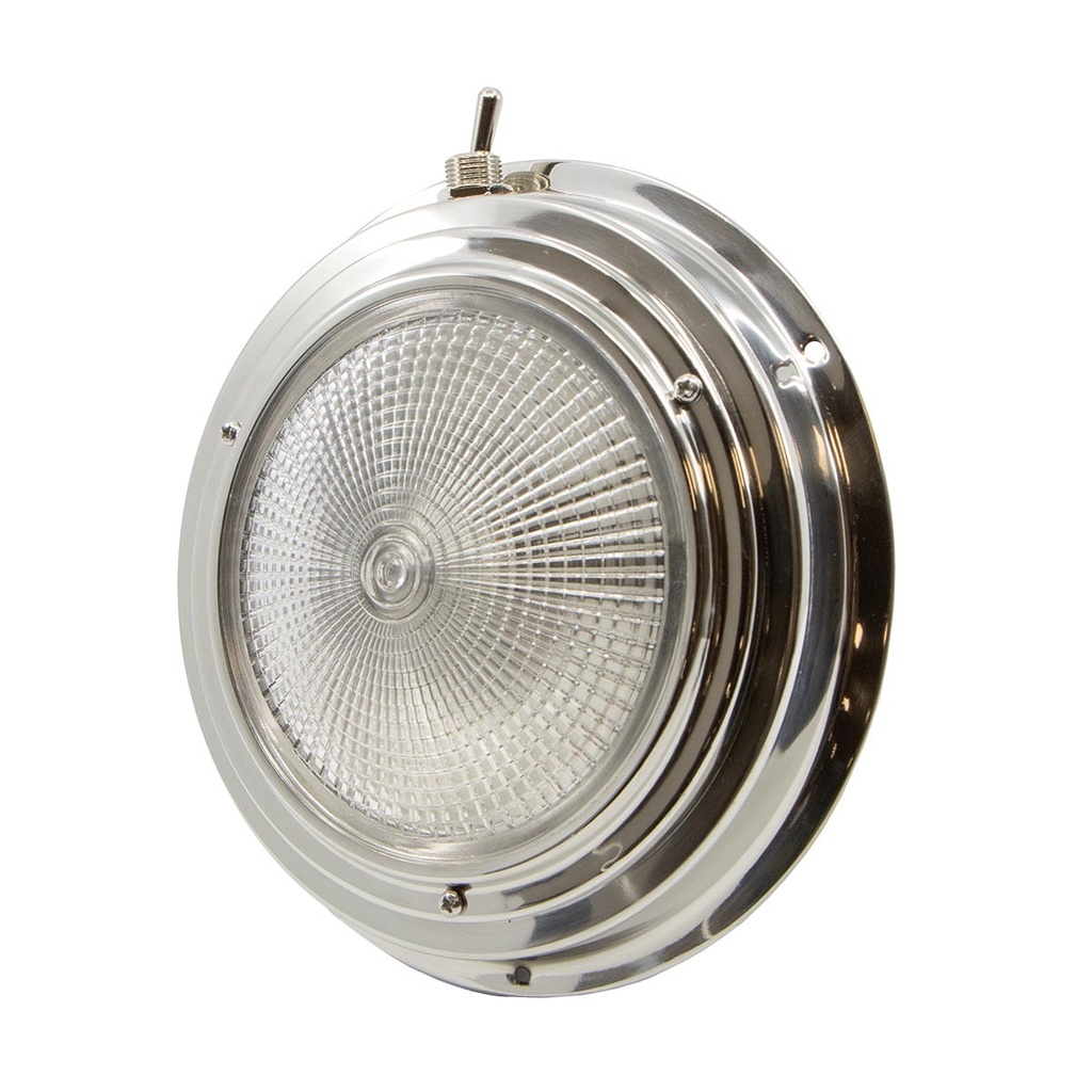 [122110-BLA] BLA DOME LIGHT RED WHITE STAINLESS STEEL 165MM (122110)