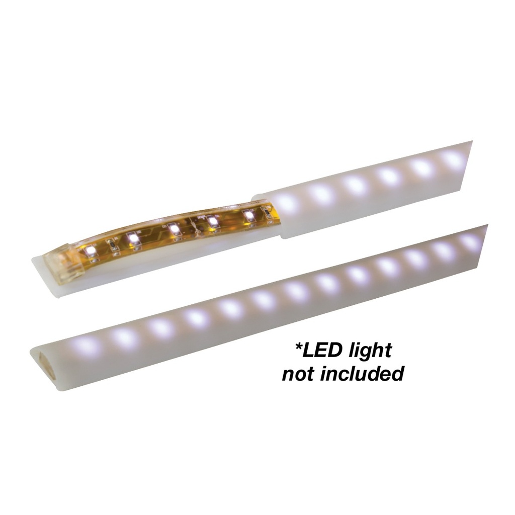 [122242-BLA] BLA STRIP LIGHT D PROFILE COVER (122242)