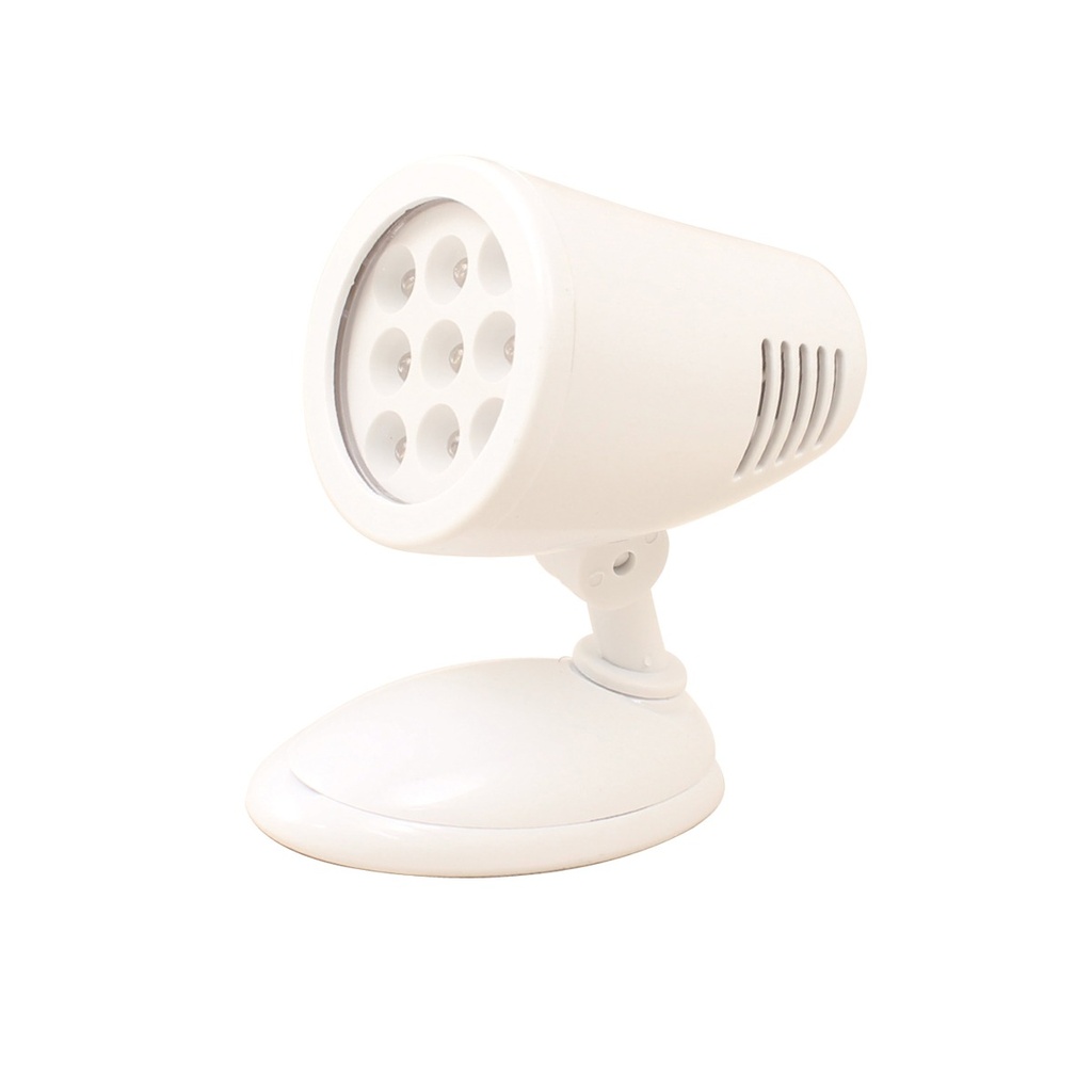 [122372-BLA] BEST LIGHT CABIN LIGHT WHITE PIVOT SWIVEL WITH SWITCH (122372)