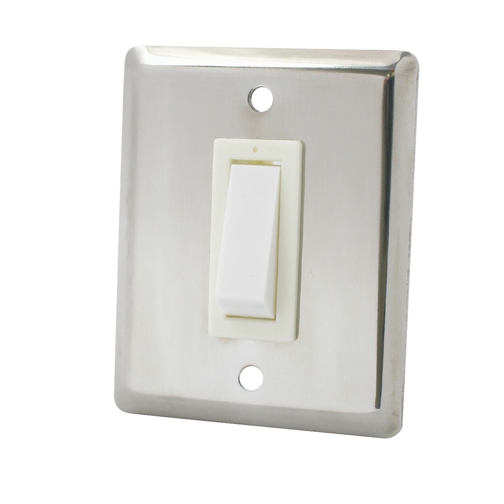 [122394-BLA] OSCULATI SWITCH WALL MOUNT SINGLE STAINLESS STEEL (122394)