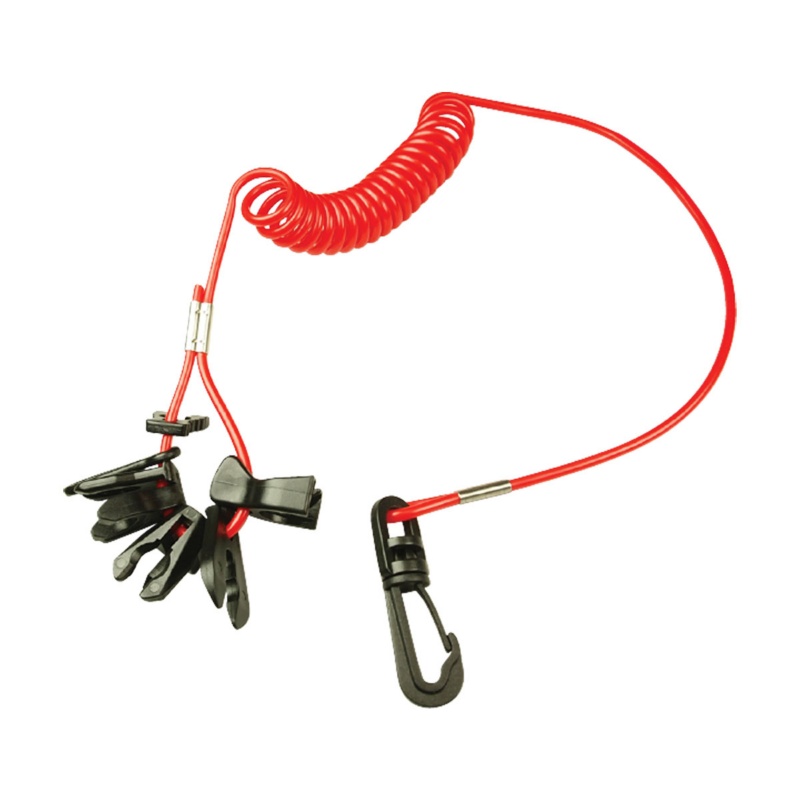 [114334-BLA] ATTWOOD COILED KILL SWITCH LANYARD (114334)
