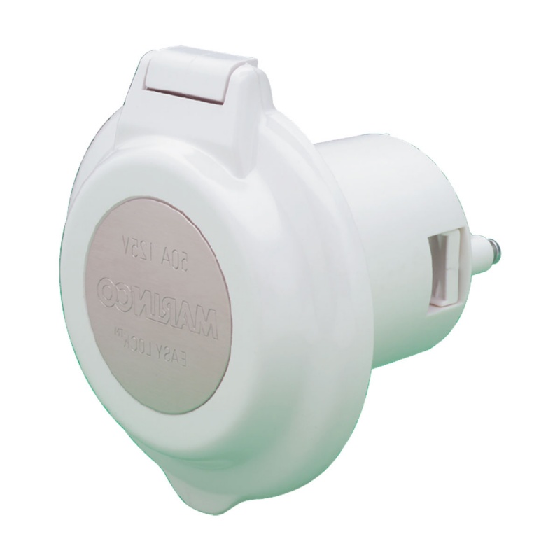 [114750-BLA] MARINCO POWER INLET SOCKET 32A 230V 50HZ WHITE (114750)