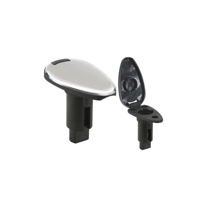 [121386-BLA] ATTWOOD LIGHTARMOR BASE TEARDROP 3 PIN STAINLESS (121386)