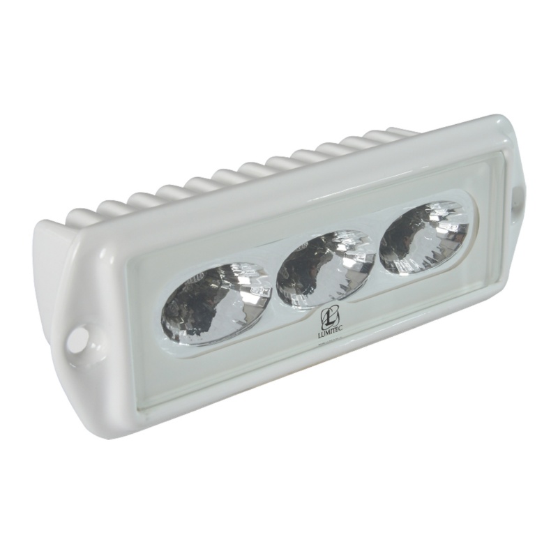[123600-BLA] LUMITEC CAPRI LT LIGHT FLOOD SPREADER WHITE FLUSH (123600)