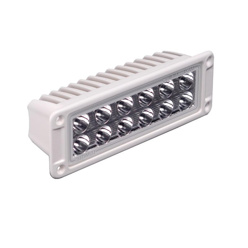 [123622-BLA] LUMITEC MAXILLIME H60 FLOOD LIGHT WHITE FLUSH MOUNT (123622)