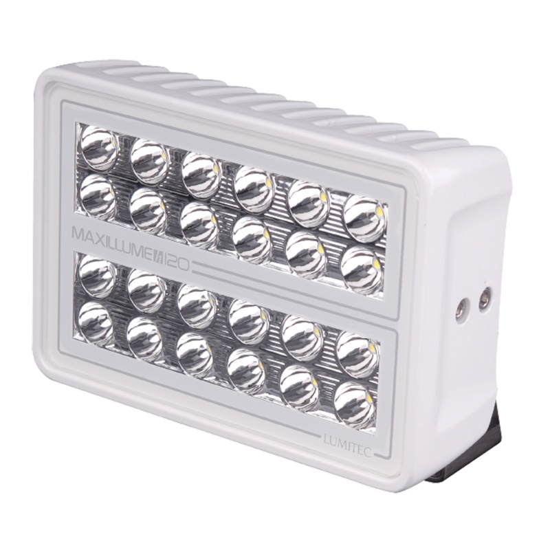 [123623-BLA] LUMITEC MAXILLIME LIGHT FLOOD H120 WHITE BRACKET MOUNT TTP (123623)