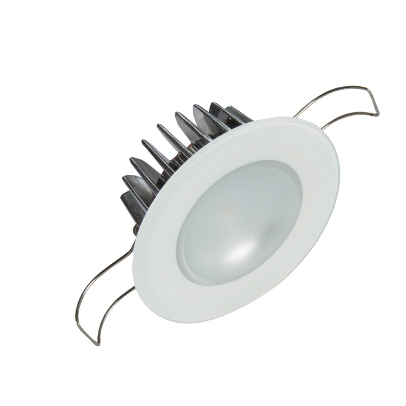 [123654-BLA] LUMITEC ROUND MIRAGE DOWN LIGHT GLASS WHITE (123654)