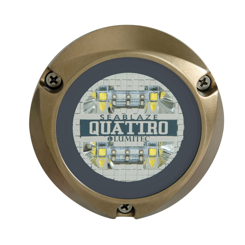 [123824-BLA] LUMITEC SEABLAZE QUATTRO UNDERWATER LIGHT SPECTRUM RGBW (123824)