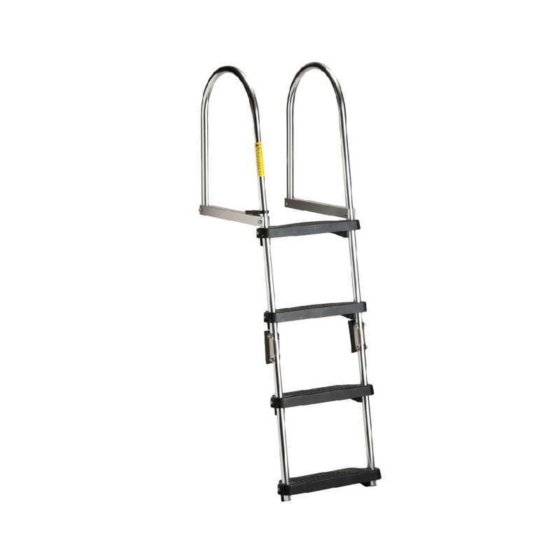 [194281-BLA] GARELICK FOLDING PONTOON LADDER ALLUM PLASTIC 4 STEP (194281)
